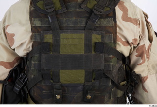 Photos Reece Bates 2 - details of uniform bullet-proof vest…